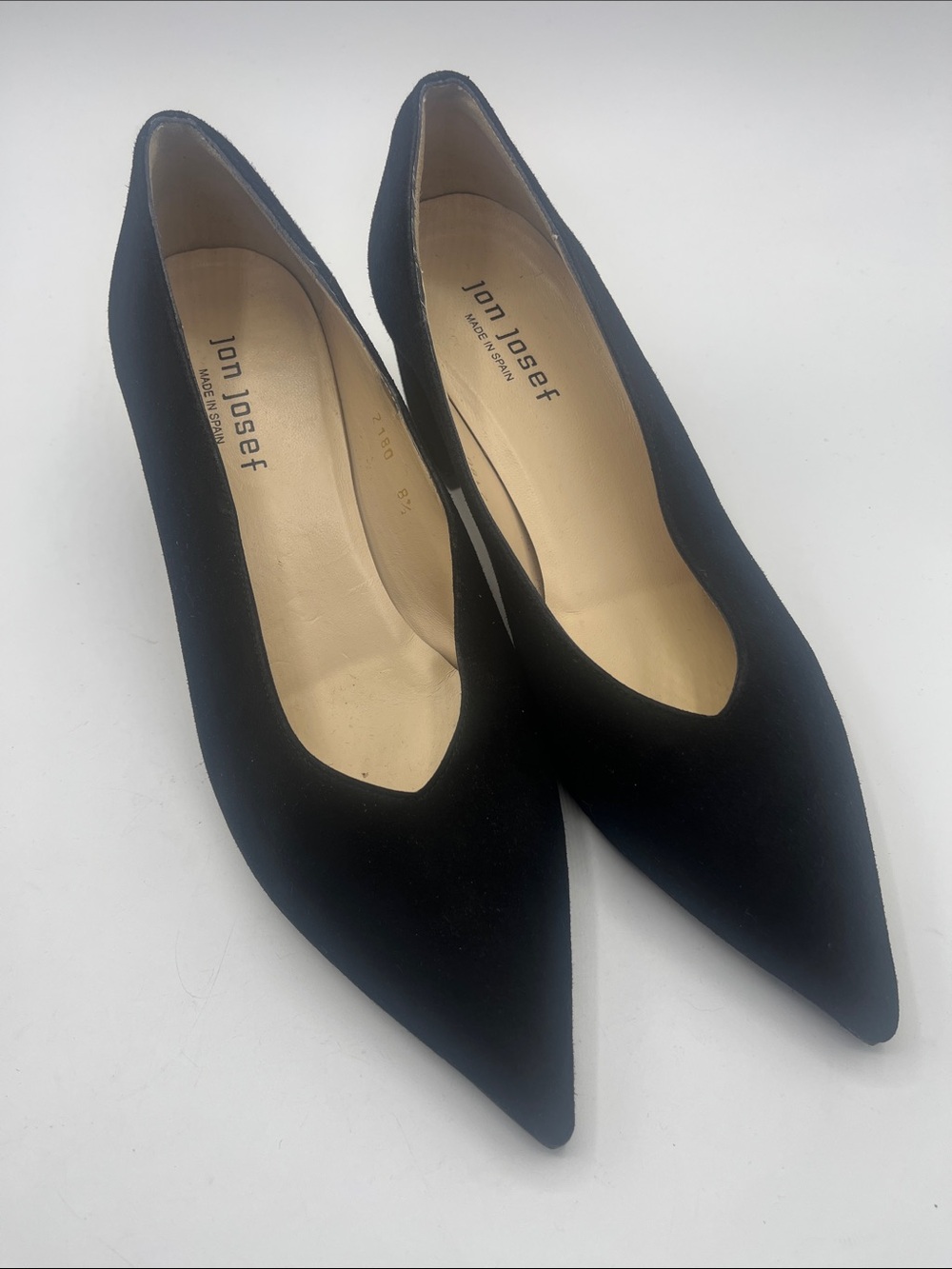 Jon Josef Black Pointed-Toe Women's Pumps - Classic Elegant Heel